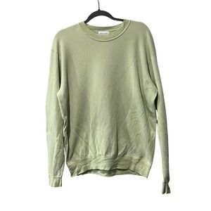 John Elliott Crewneck Sweatshirt Mens 2 Medium Sage Green French Terry Casual